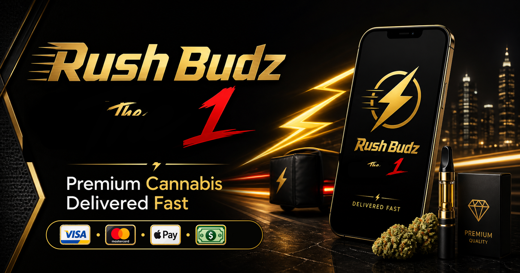 Rush Budz The 1 premium delivery preview